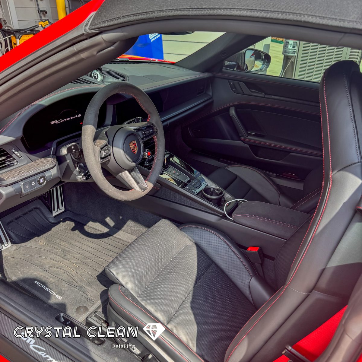 Porsche GT3 RS interior detailing Atlanta GA — Crystal Clean Detailing